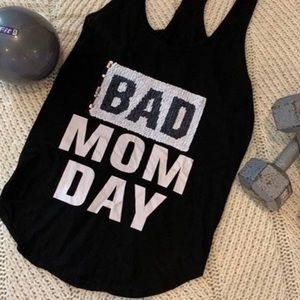 🖤HP🖤 Size Medium Black Bad/Good Mom Day Tank Top